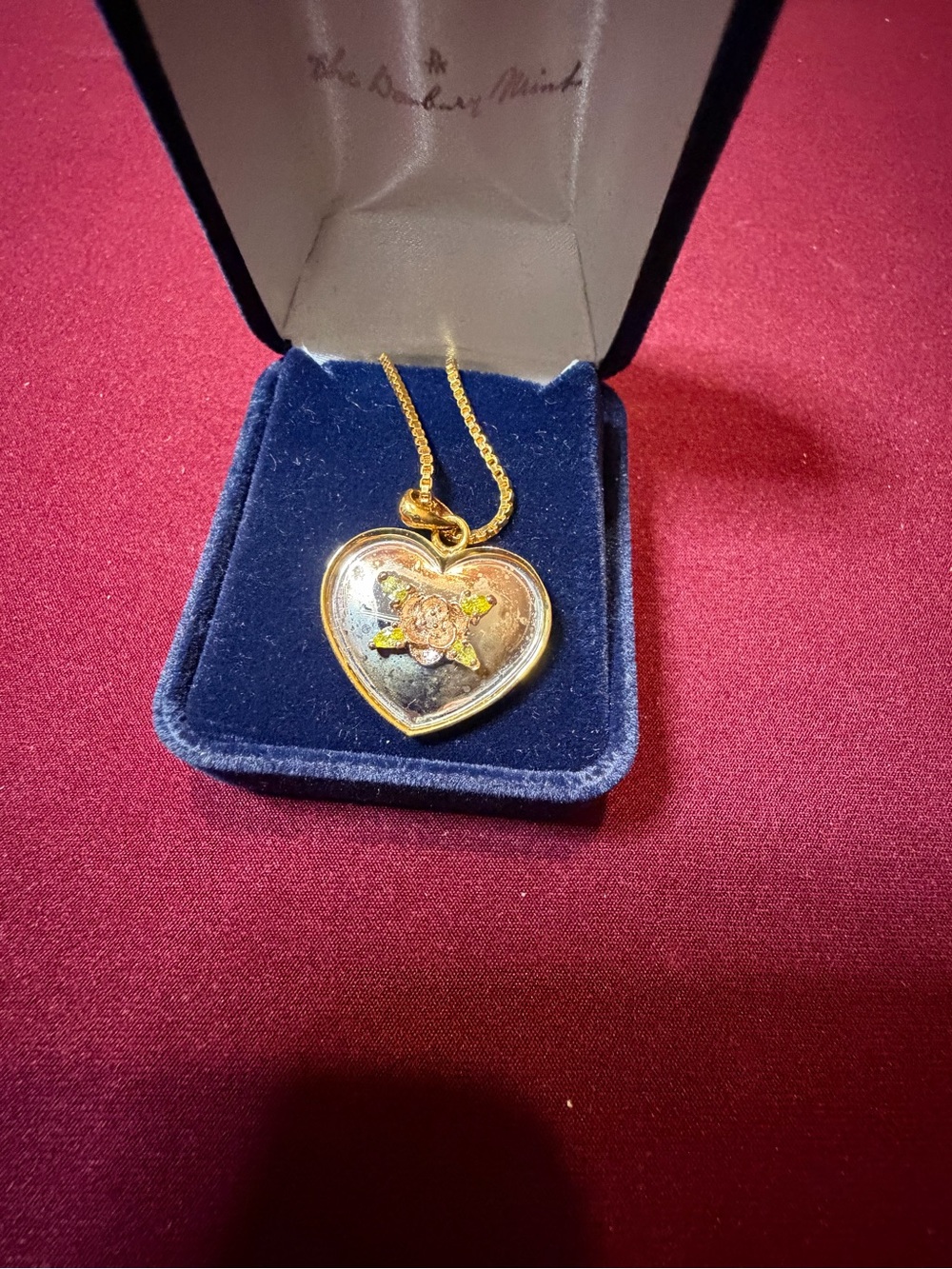 Danbury Mint Daughter Heart Pendant Necklace “My Little Girl” w/ Gift Box